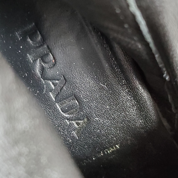 Prada Zip Up Leather Knee-High Boots - Picture 7 of 9